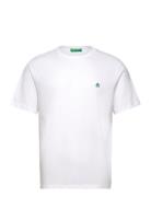 T-Shirt Tops T-Kortærmet Skjorte White United Colors Of Benetton