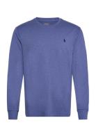 Custom Slim Fit Jersey T-Shirt Tops T-Langærmet Skjorte Blue Polo Ralp...