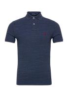 The Iconic Mesh Polo Shirt Tops Polos Short-sleeved Navy Polo Ralph La...