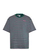 80S Striped Tee Sport T-Kortærmet Skjorte Multi/patterned Adidas Origi...