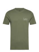 Medium Wobbly Lee Tee Tops T-Kortærmet Skjorte Green Lee Jeans