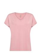 Sc-Marica Tops T-shirts & Tops Short-sleeved Pink Soyaconcept