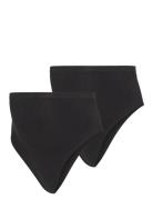 Mlheal Cotton G-String 2-P A. Noos G-streng Undertøj Black Mamalicious