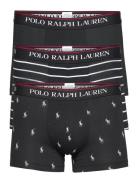 Classic Stretch-Cotton Trunk 3-Pack Boxershorts Black Polo Ralph Laure...