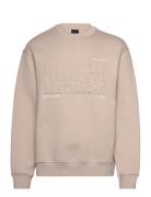 Sweatshirt Tops Sweatshirts & Hoodies Sweatshirts Beige Armani Exchang...