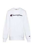 Crewneck Sweatshirt Tops Sweatshirts & Hoodies Sweatshirts White Champ...