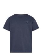 Regular Fit Badge T-Shirt - Gots/Ve Tops T-Kortærmet Skjorte Navy Know...