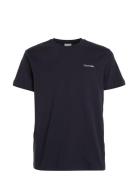 Micro Logo Interlock T-Shirt Tops T-Kortærmet Skjorte Navy Calvin Klei...