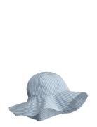 Amelia Stripe Sun Hat Solhat Blue Liewood