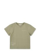 Sixten Placement Shortsleeve T-Shirt Tops T-Kortærmet Skjorte Green Li...