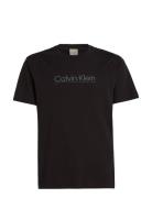 Raised Line Logo T-Shirt Tops T-Kortærmet Skjorte Black Calvin Klein