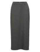 Objlisa Mw Long Skirt Noos Lang Nederdel Grey Object