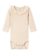 Nbfrachel Nis Ls Slim Body Lil Noos Bodies Long-sleeved Cream Lil'Atel...