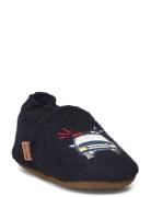 Policecar Wool Slippers Slippers Hjemmesko Navy Melton