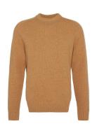 Barbour Grangetown Cre Tops Knitwear Round Necks Beige Barbour