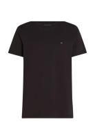 Essential Reg Fit Solid Tee Tops T-Kortærmet Skjorte Black Tommy Hilfi...