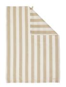 Kitchen Towel Striped Beige/White Home Textiles Kitchen Textiles Kitch...