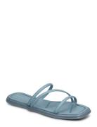 Stb-Selena Strap Sandal L Flade Sandaler Blue Shoe The Bear