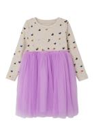 Nmflucky Ls Tulle Dress Dresses & Skirts Dresses Partydresses Purple N...