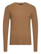 Simbbbenny Crew Neck Knit Tops Knitwear Round Necks Beige Bruuns Bazaa...