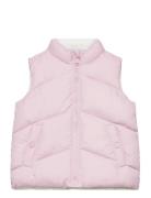 Reversible Quilted Gilet Foret Vest Pink Mango