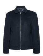 Straight Recycled Wool Jacket Uldjakke Jakke Navy Mango