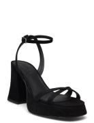 Vicky P.sandal -S Sandal Med Hæl Black HUGO