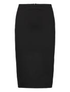 Opening Pencil Skirt Knælang Nederdel Black Mango