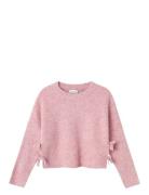 Nkflinnea Ls Loose Short Knit Tops Knitwear Pullovers Pink Name It