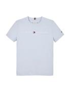 U Essential Tee S/S Tops T-Kortærmet Skjorte Blue Tommy Hilfiger