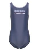 Sportswear U-Back Swimsuit Badedragt Badetøj Blue Adidas Sportswear