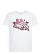 Converse Retro Sneaker Graphic Tee Tops T-Kortærmet Skjorte White Conv...