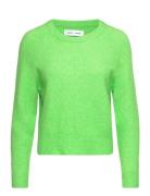 Nor O-N Short 7355 Designers Knitwear Jumpers Green Samsøe Samsøe