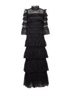 Carmine Long Sleeve Maxi Lace Dress Designers Maxi Dress Black Malina