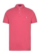 Basic Mesh-Ssl-Knt Designers Knitwear Short Sleeve Knitted Polos Pink ...