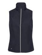 Lds Ganton Windvest Sport Padded Vests Navy Abacus