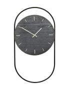 A-Wall Clock Black With Black Metal Ring Home Decoration Watches Wall ...