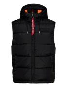 Hooded Puffer Vest Fd Designers Vests Black Alpha Industries