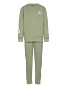 Hmlventi Tracksuit Sport Sweatsuits Green Hummel