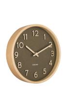 Wall Clock Pure Wood Grain Small Home Decoration Watches Wall Clocks G...