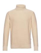 Slhaxel Ls Knit Roll Neck Noos Tops Knitwear Turtlenecks Beige Selecte...