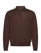 Bono-L Tops Knitwear Long Sleeve Knitted Polos Brown BOSS