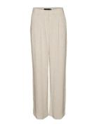 Vmvertira Mr Wide Linen Pants Bottoms Trousers Linen Trousers Grey Ver...