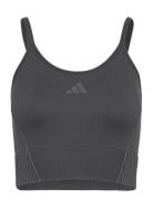 Sml Top Sport Crop Tops Sleeveless Crop Tops Black Adidas Performance