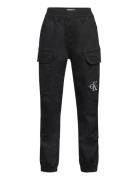 Sateen Cargo Pants Bottoms Black Calvin Klein