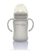 Glass Sippy Cup Healthy + Quiet Grey Baby & Maternity Baby Feeding Bab...