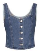 Alani Corset Hold My Purse 2 Tops Crop Tops Sleeveless Crop Tops Blue ...