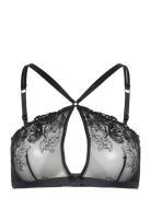 Michayla Bralette Lingerie Bras & Tops Soft Bras Non Wired Bras Black ...