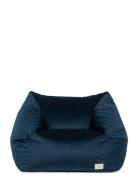 Chelsea Velvet Beanbag 72X75X42 Home Kids Decor Furniture Navy NOBODIN...