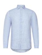 Shirts/Blouses Long Sleeve Tops Shirts Linen Shirts Blue Marc O'Polo